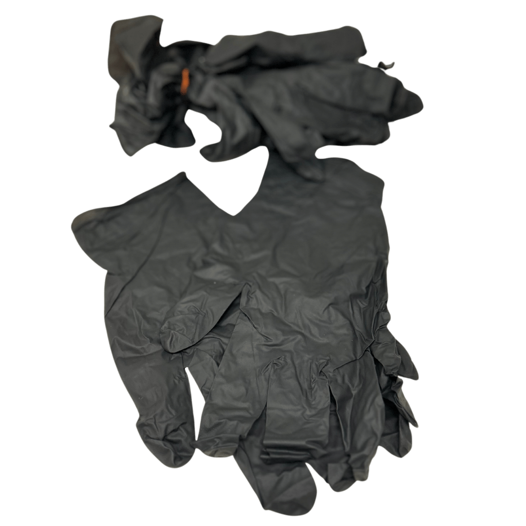 Black Rubber Gloves 5-Pack for Mushroom Growing Supplies